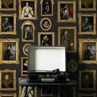 Renaissance Portrait Gallery Wallpaper Mural 1
