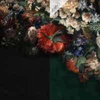 Elegant Dark Floral Blooms Wallpaper Mural 6