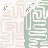 Abstract Minimalist Maze Pattern Wallpaper Mural 6