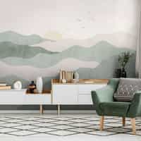 Soothing Waves and Sunrise Wallpaper Mural 2