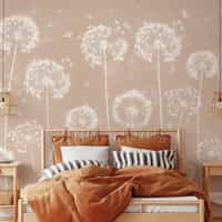 Serene Dandelion Wisps Kids Room Wallpaper 2