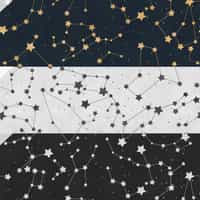 Astronomical Star Patterns Kids Room Wallpaper 4