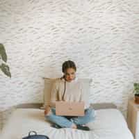 Serene Watercolor Fish Pattern Wallpaper Mural 4