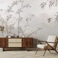 Chinese Bamboo Landscape Wallpaper Mural 1