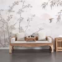 Chinese Bamboo Landscape Wallpaper Mural 3