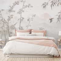 Chinese Bamboo Landscape Wallpaper Mural 4