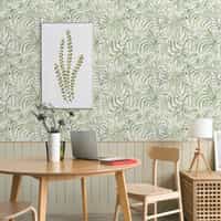 Lush Fern Leaf Pattern Wallpaper Mural 1