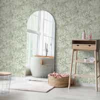 Lush Fern Leaf Pattern Wallpaper Mural 2