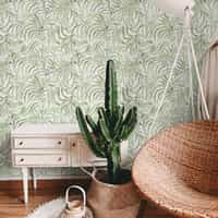 Lush Fern Leaf Pattern Wallpaper Mural 3
