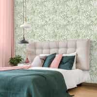Lush Fern Leaf Pattern Wallpaper Mural 4