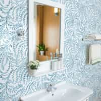 Lush Fern Leaf Pattern Wallpaper Mural 1
