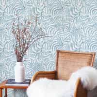 Lush Fern Leaf Pattern Wallpaper Mural 2