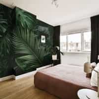 Tropical Jungle Leaves Wallpaper Mural 3