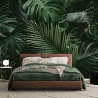 Tropical Jungle Leaves Wallpaper Mural 5