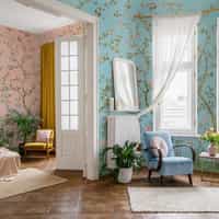 Soothing Forest and Flowers Wallpaper Mural 4