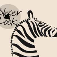 Wildlife Zebra with Arrows Wallpaper Mural 3