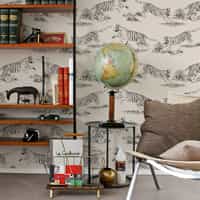 Wild Tiger Pattern Wallpaper Mural 1
