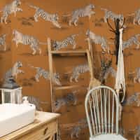 Wild Tiger Pattern Wallpaper Mural 1