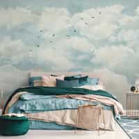 Soothing Skies Bird Flight Panoramic Wallpaper 2
