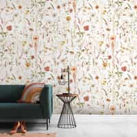 Delicate Wild Bloom Garden Wallpaper Mural 4