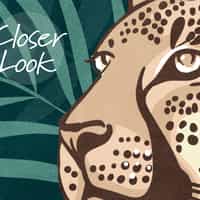 Elegant Jungle Leopard Pattern Wallpaper Mural 7