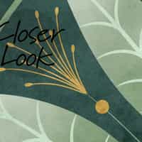 Elegant Fan Leaf Pattern Wallpaper Mural 6