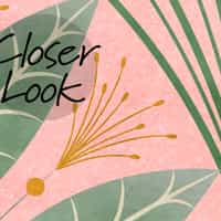 Elegant Fan Leaf Pattern Wallpaper Mural 5