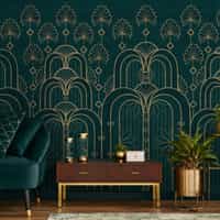 Geometric Lines Pattern Wallpaper Mural 2
