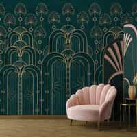 Geometric Lines Pattern Wallpaper Mural 3