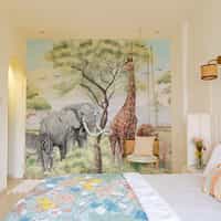 African Safari Panorama Wildlife Wallpaper Mural 5