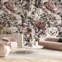 Elegant Peony Whispers Wallpaper Mural 1
