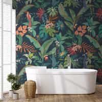 Tropical Paradise and Exotic Birds Wallpaper Mural 4