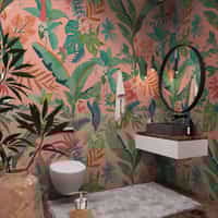 Tropical Paradise and Exotic Birds Wallpaper Mural 2