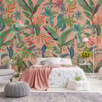 Tropical Paradise and Exotic Birds Wallpaper Mural 3