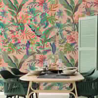 Tropical Paradise and Exotic Birds Wallpaper Mural 4