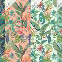 Tropical Paradise and Exotic Birds Wallpaper Mural 6