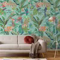Tropical Paradise and Exotic Birds Wallpaper Mural 3