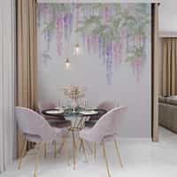 Soft Wisteria Elegance Wallpaper Mural 6