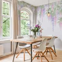 Soft Wisteria Elegance Wallpaper Mural 2