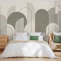 Modern Minimalist Abstract Arches Wallpaper Mural 5