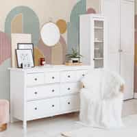 Colorful Geometric Arches Pastel Wallpaper Mural 4