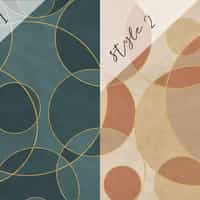 Opulent Circular Patterns Teal Wallpaper Mural 6