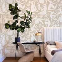 Elegant Abstract Ballet Figures Wallpaper Mural 3