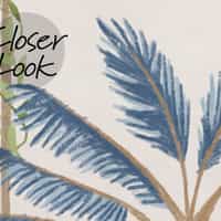 Tropical Palm Botanical Pastel Wallpaper Mural 7