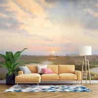 Sunrise Pastel Tones Artistic Wallpaper Mural 5