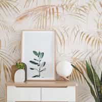 Tropical Palm Leaves Wallpaper Mural 2