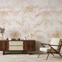 Tropical Palm Leaves Wallpaper Mural 1
