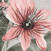 Serene Botanical Mountain Landscape Wallpaper Mural 7