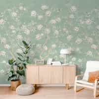 Chinoiserie Chic Floral Elegance Wallpaper Mural 2