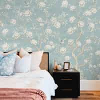 Chinoiserie Chic Floral Elegance Wallpaper Mural 2